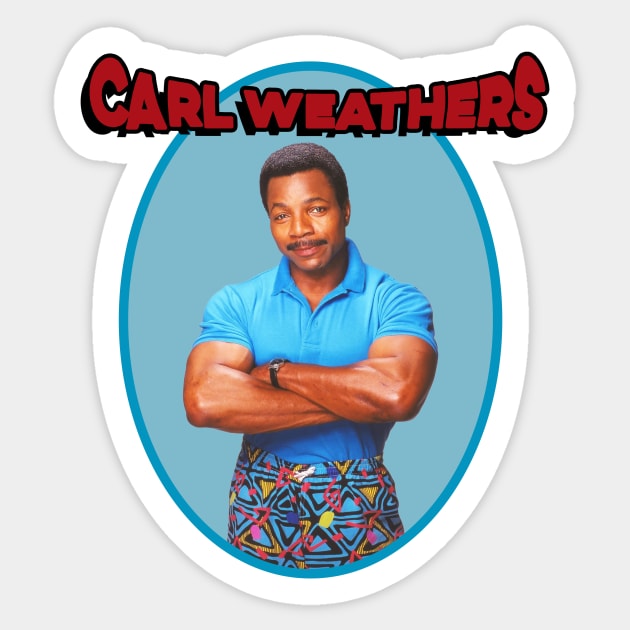 Carl Weathers - Tribute Actors Sticker by clownescape